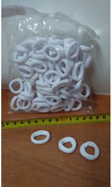 Set 100 Frotki mini pentru par, SANDEX, albe