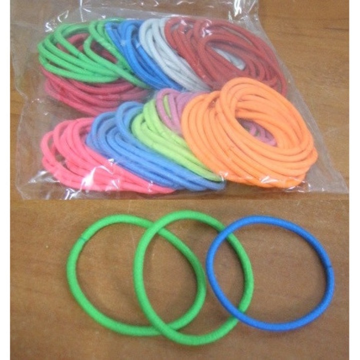 Set 100 gumki de par SANDEX, mix culori