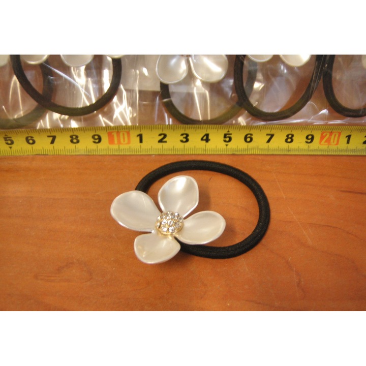 Set accesorii par, SANDEX, 12 bucati, flori cu zirconii, multicolor