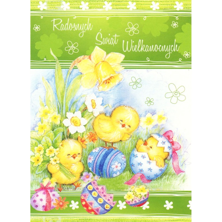 Felicitari, Panorama, KARNET + KOPERTA, set 25 bucati, tema Paste