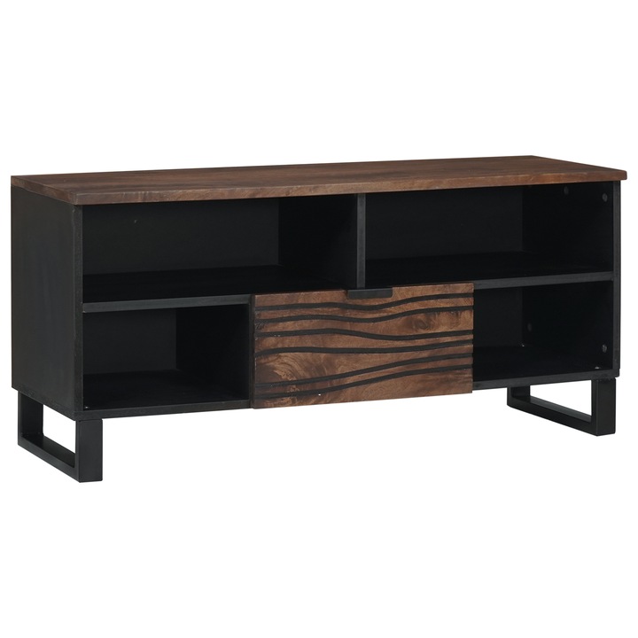 Mobilier TV 100x33,5x46 cm, lemn masiv de mango