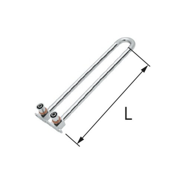 KAN-therm idomok, Kolano régi csövek Cu O15 ultraPRESS csővel, 16 L, 300 mm