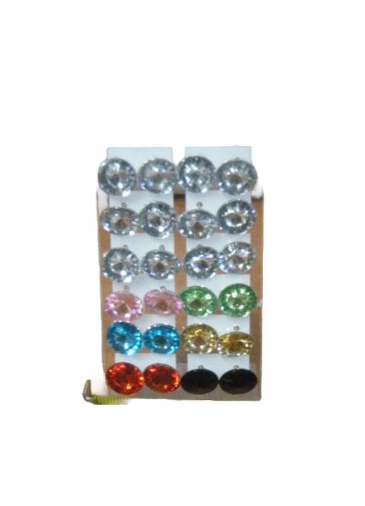 Cercei set 12 perechi, SANDEX, cristale