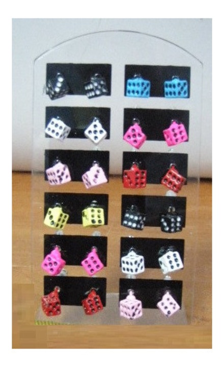 Cercei set 12 perechi SANDEX metalic