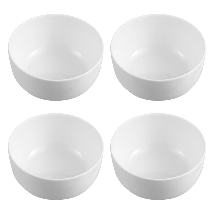 Bol ceramic YANYXR set 4 boluri alb 10.9x10.9x5.6cm