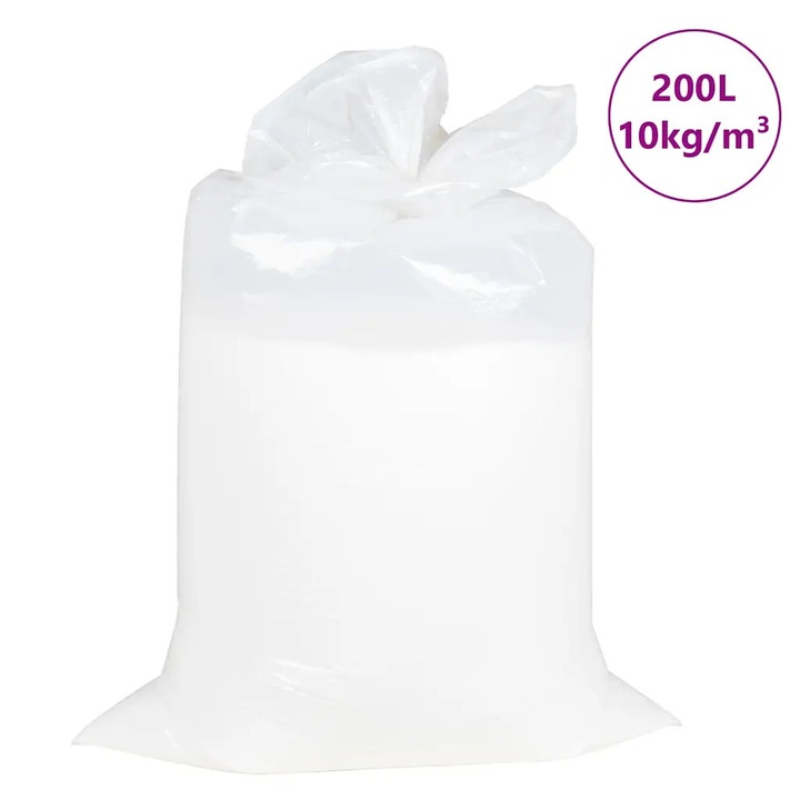 Пълнеж за пуф, EPS 200 L, бял, 10 kg/m³