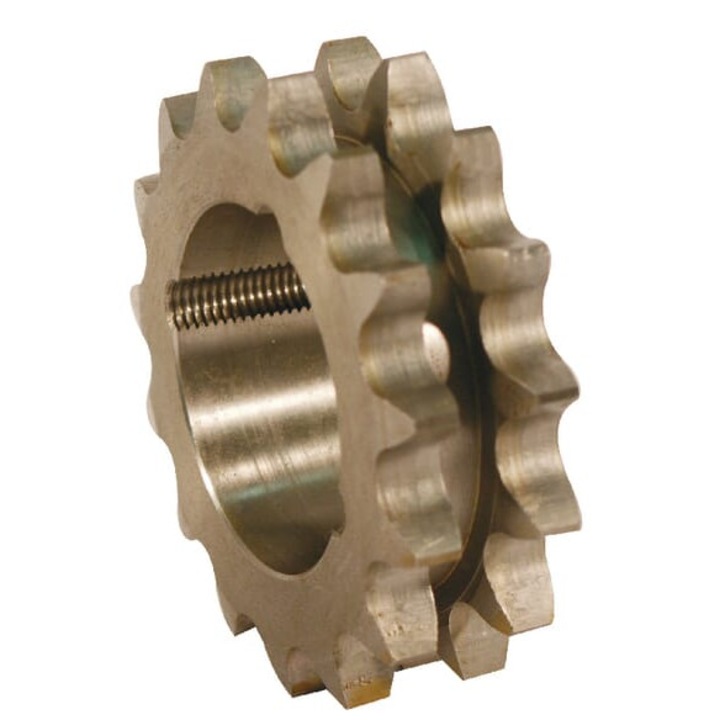 Roata lant dubla 15 dinti 16 B-2, fara husa Taperlock, 122,17x133,7mm, Kramp