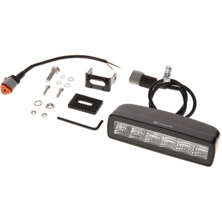 Lampa de lucru LED KRAMP, 30W, 2880lm, alb/orange, 157x49.7x60mm, montaj pe surub, 6 LED