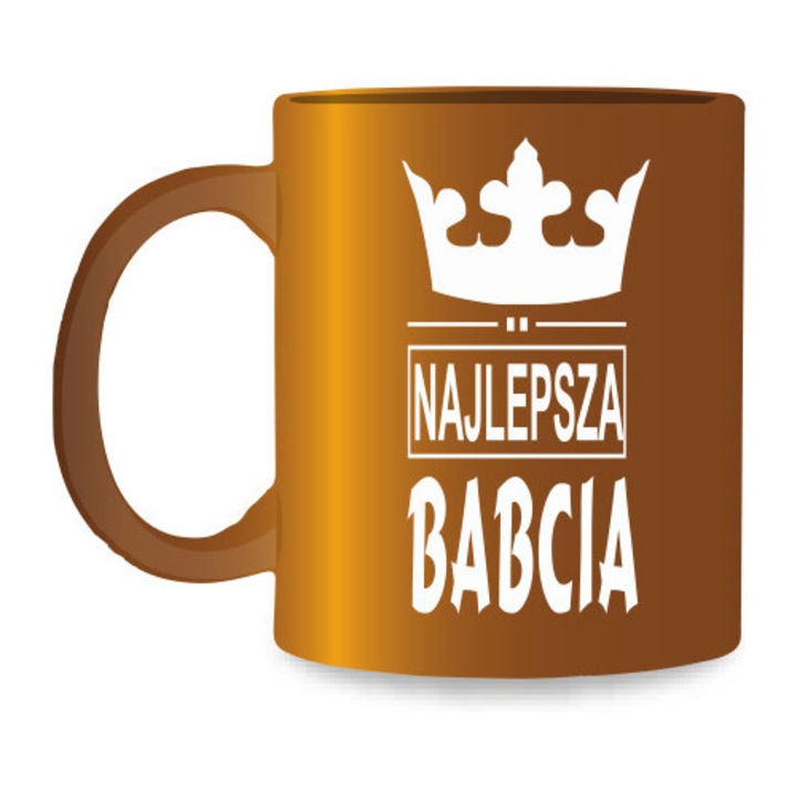 Профи чаша KUBEK ZLOTY NAJLEPSZA BNABCIA, 300мл, златиста