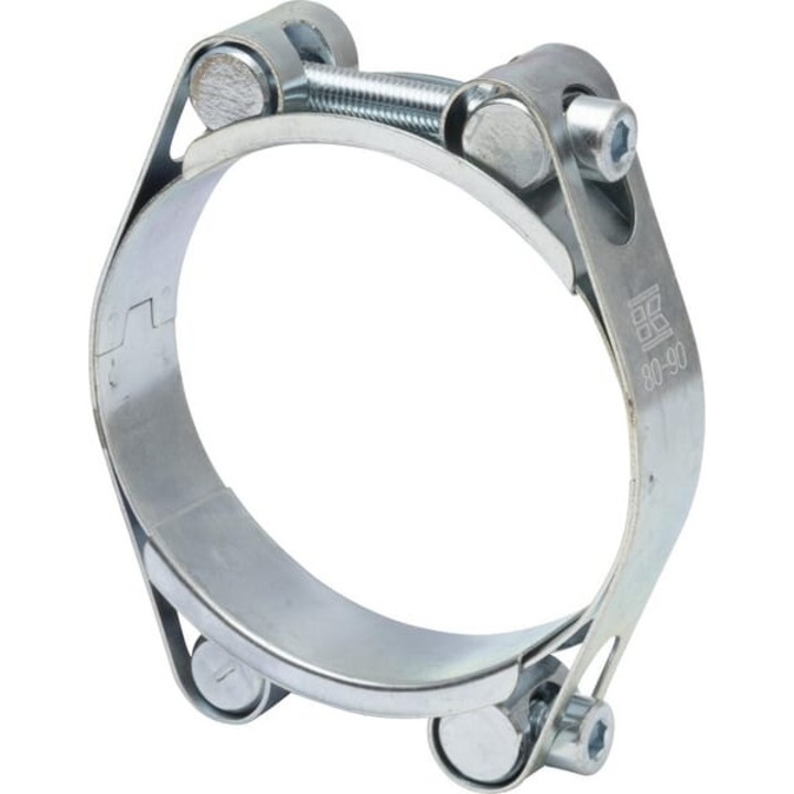 Colier pentru furtun, Kramp, 80-90 mm, pentru doua suruburi DIN912