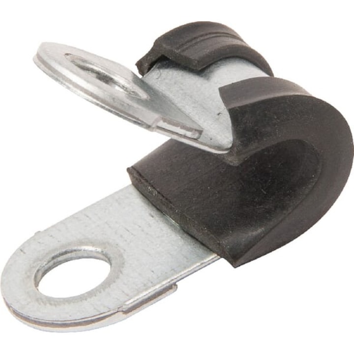 SMSL csőbilincs, KRAMP, 6x12,7 mm, gumibetéttel