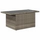 Set mobilier gradina 11 piese, vidaXL, polirattan, gri, cu perne