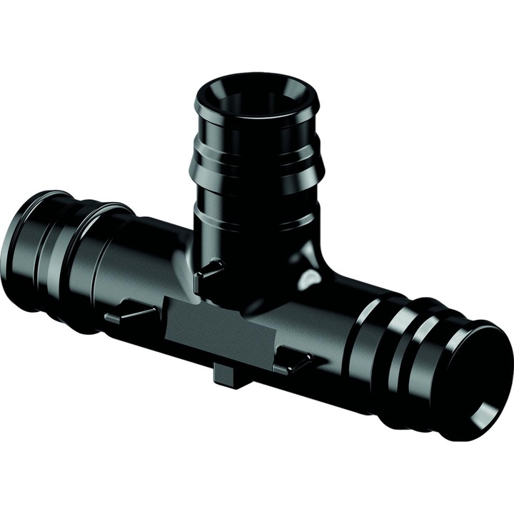 Teu reducator, PPSU, 32-20-25, Uponor, 3 conexiuni, negru