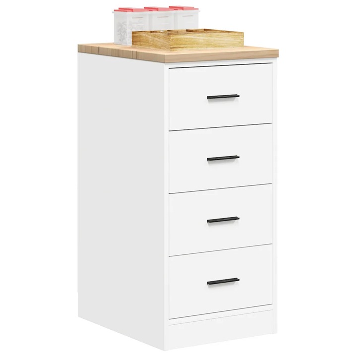 Dulap de depozitare pentru garaj alb 40x51x85 cm