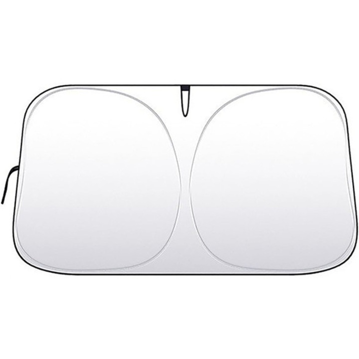 Автомобилен сенник от титан, сребрист, за предно стъкло, за страничните стъкла на автомобила, слънцезащитен, сгъваем, против отблясъци, топлоустойчив, голям