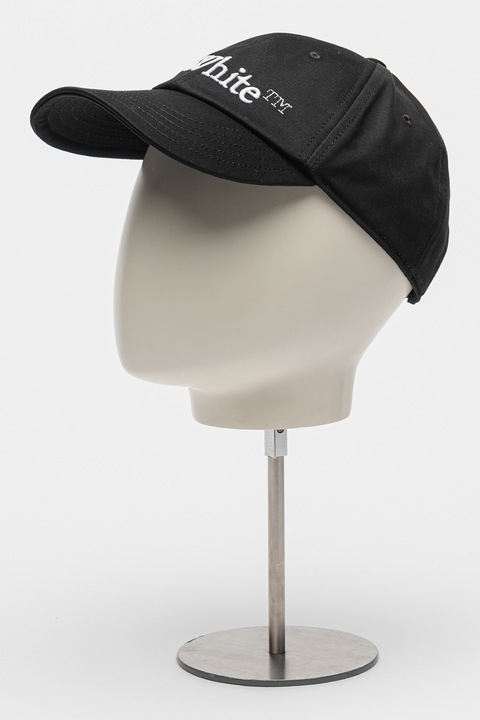 OFF-WHITE, Sapca de bumbac cu logo, Negru