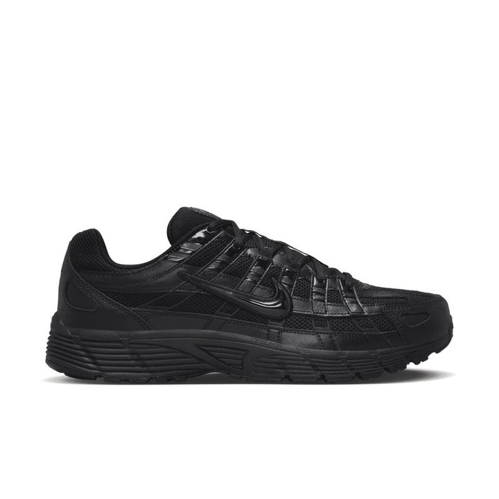Nike, Pantofi sport cu insertii din plasa P-60000, Negru