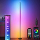 Lampa de podea RGB LED, dimabil, lumina ambientala, control APP si telecomanda, multicolor, 10W, 120cm