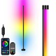 Lampa de podea RGB LED, dimabil, lumina ambientala, control APP si telecomanda, multicolor, 10W, 120cm
