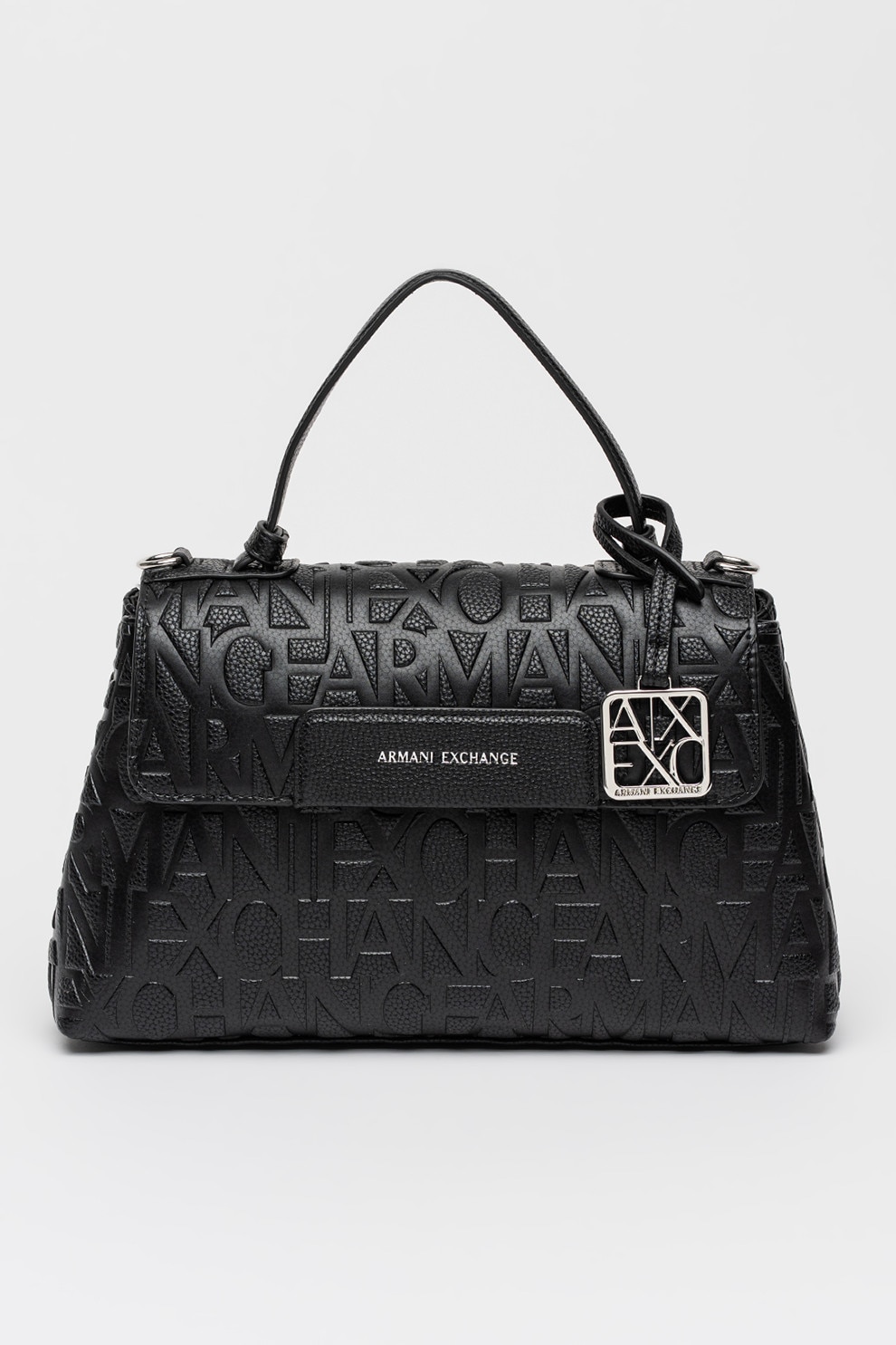 ARMANI EXCHANGE, Geanta crossbody de piele ecologica cu logo