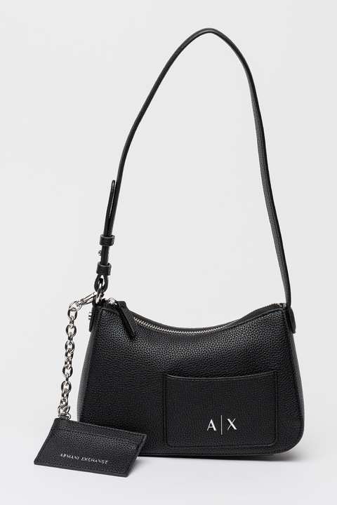 Armani Exchange válltáska levehető kistáskával, Fekete