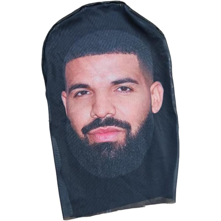 Masca cap de caine din latex, German shepherd, negru si alb, dimensiune unica