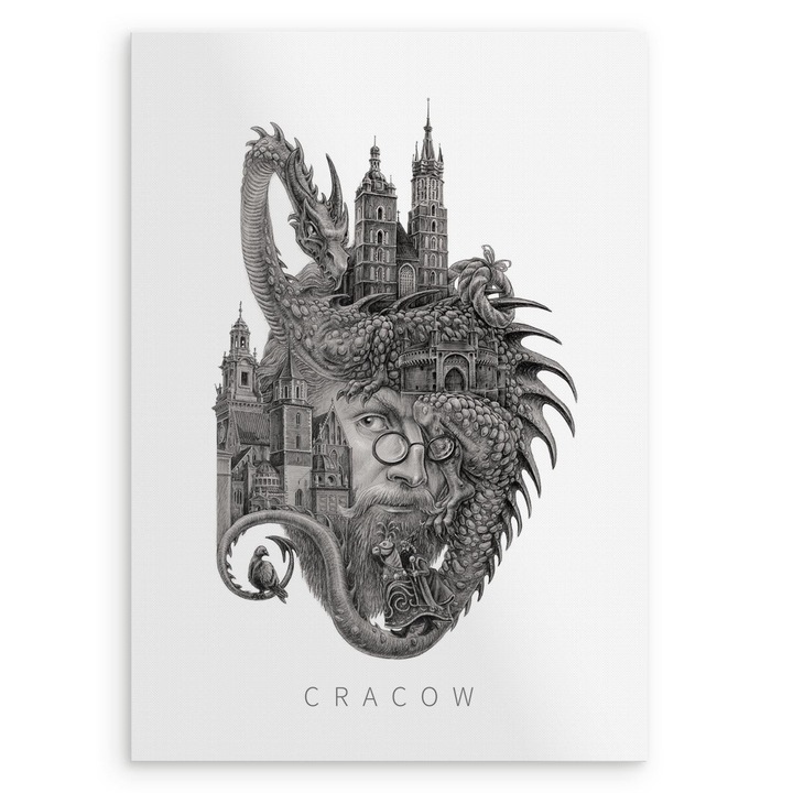 Plakat Cracovia, Wallfluent, decoratiune eleganta, 59, 5x84 cm, 010030020310000281390