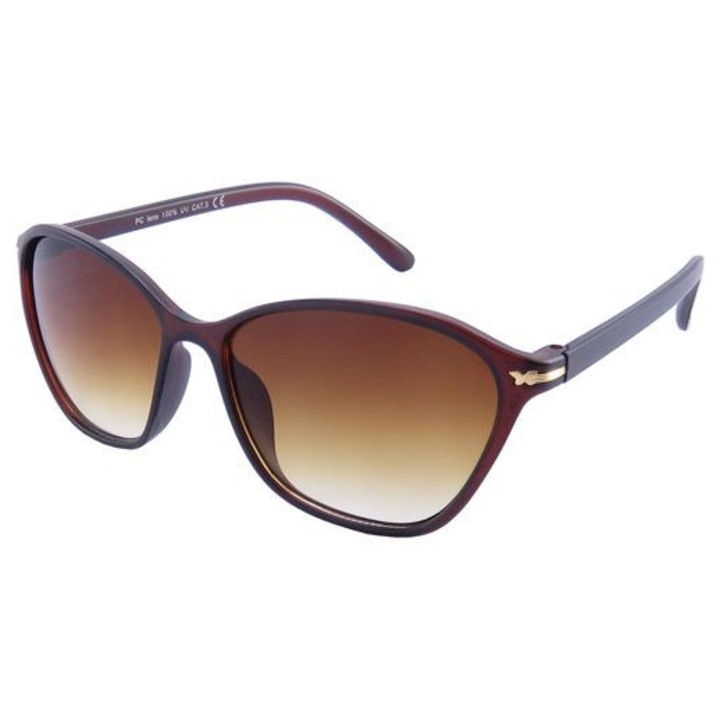 Ochelari de soare dama Tropic, negru 15x5cm