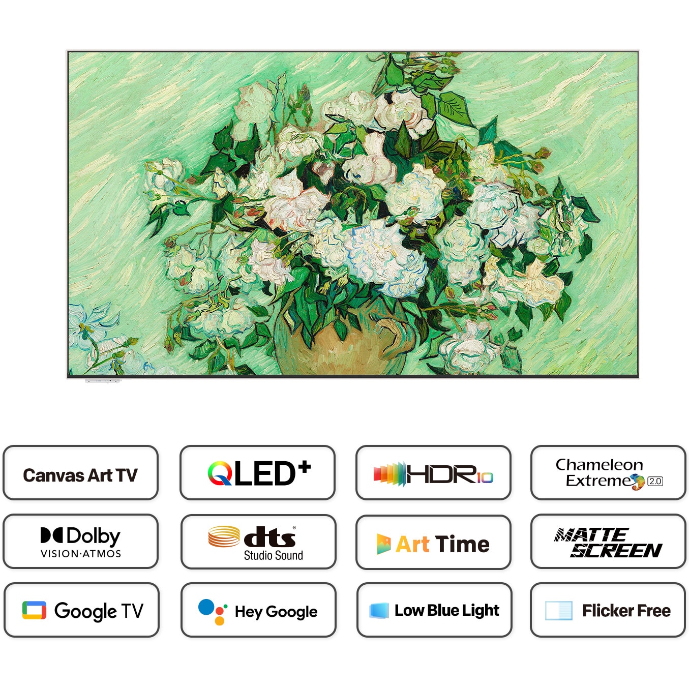 RESIGILAT: Televizor METZ Tablou QLED 55MUE7800Z, 139 cm, Smart Google TV, 4K Ultra HD, Clasa F (Model 2025)