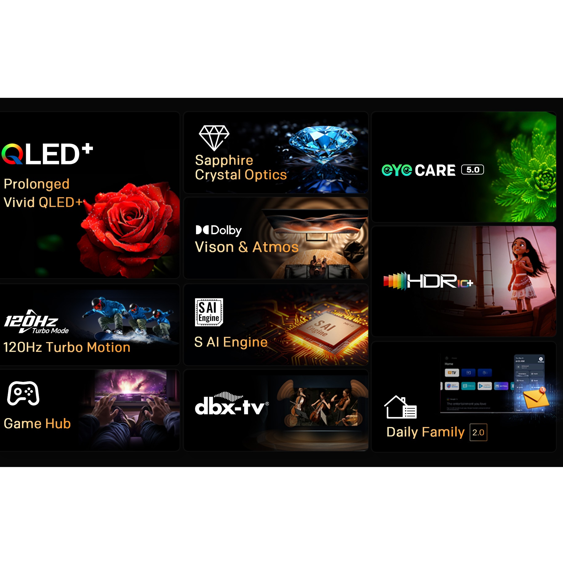 Televizor METZ QLED 65MQF7500Z, 164 cm, Smart Google TV, 4K Ultra HD, Clasa F (Model 2025)