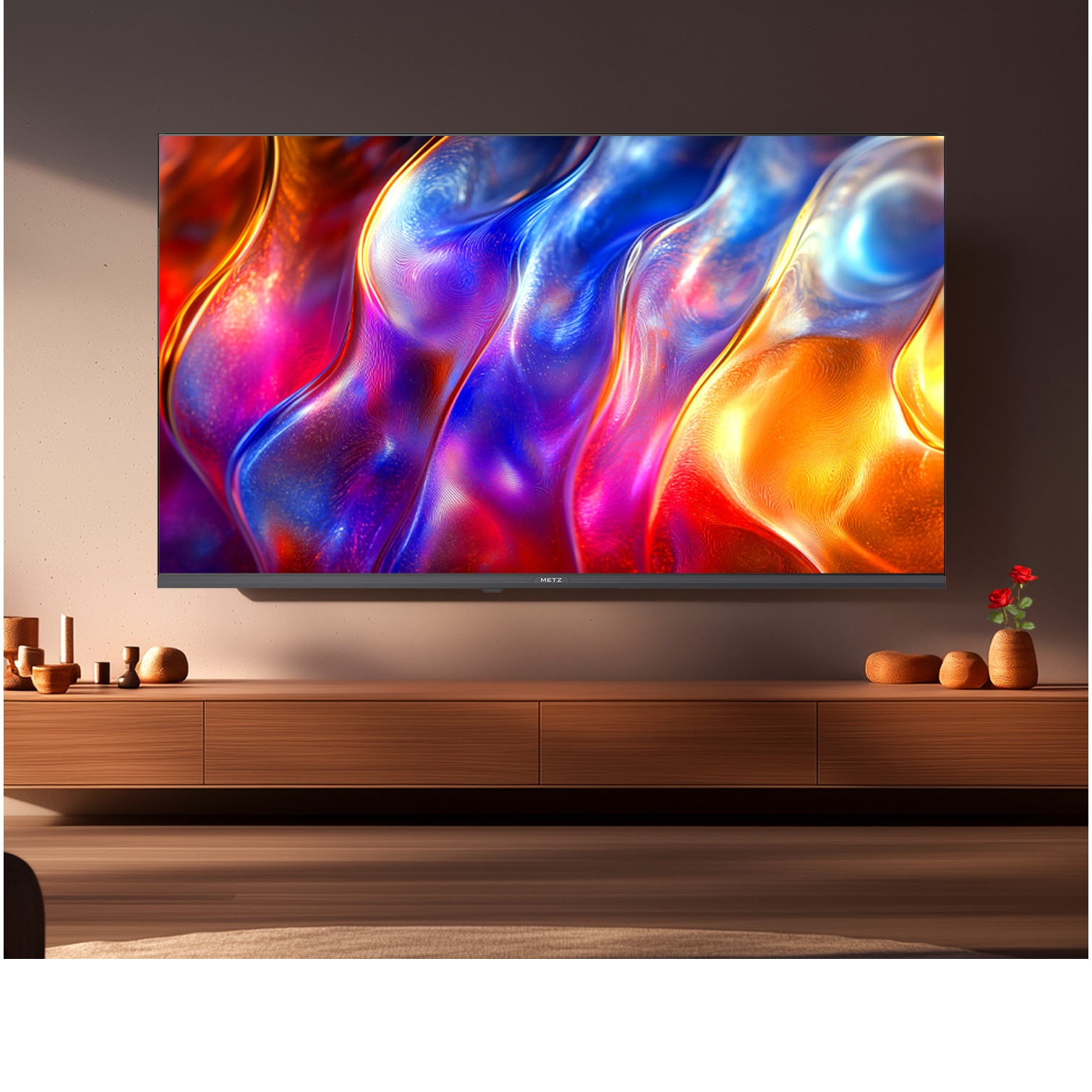 Televizor METZ QLED 65MQF7500Z, 164 cm, Smart Google TV, 4K Ultra HD, Clasa F (Model 2025)