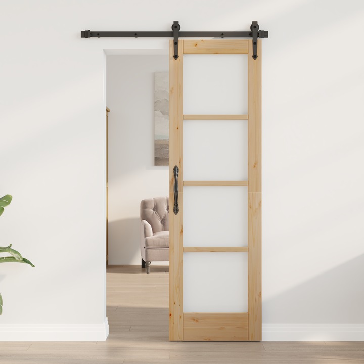 Usi de interior cu geamuri „ORKDAL” 61x198.5x4 cm din lemn de pin