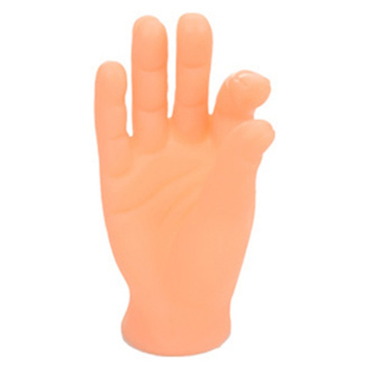 Interaktív macskajáték, Masszázskéz, narancssárga, 6-7 cm