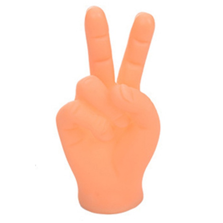 Interaktív macskajáték, Masszázskéz, narancssárga, 6-7 cm