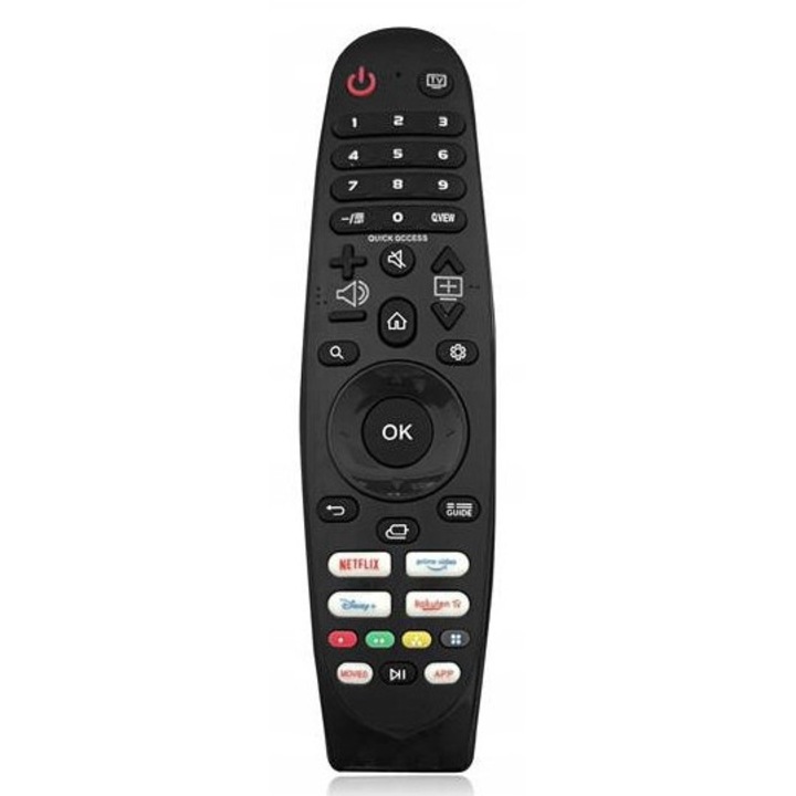Telecomanda de schimb pentru televizor LED CARDSPLITTER, pentru televizoare LG, negru