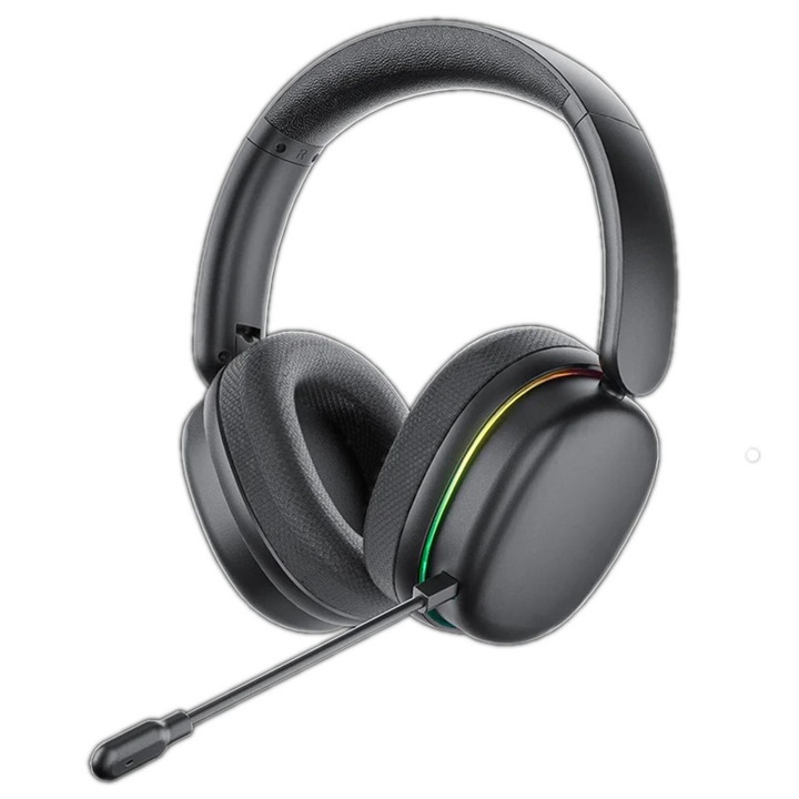 AULA G7 Pro PC headset, trimodális (2.4GHz/Bluetooth/USB), USB 7.1 surround hangzás, fekete