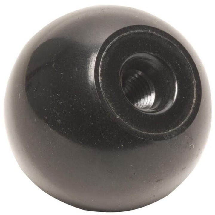 Kramp fekete gömb alakú gomb, M10 x 32 mm, 1108103210