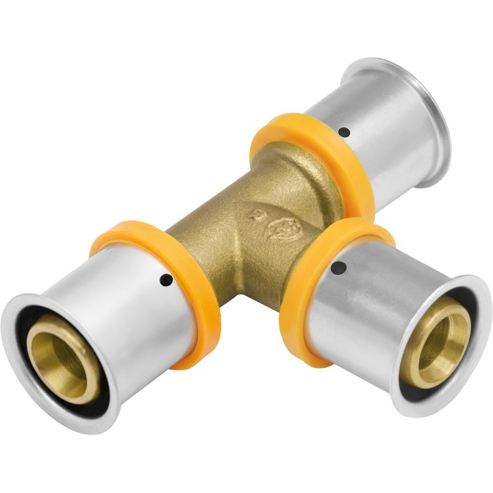 Racord in T UltraPRESS din alama, KAN-therm