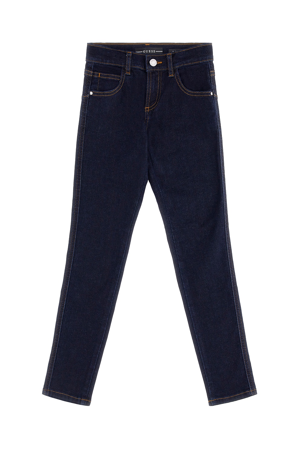 GUESS KIDS, Blugi skinny cu talie joasa, Albastru ultramarin, 147-157 CM