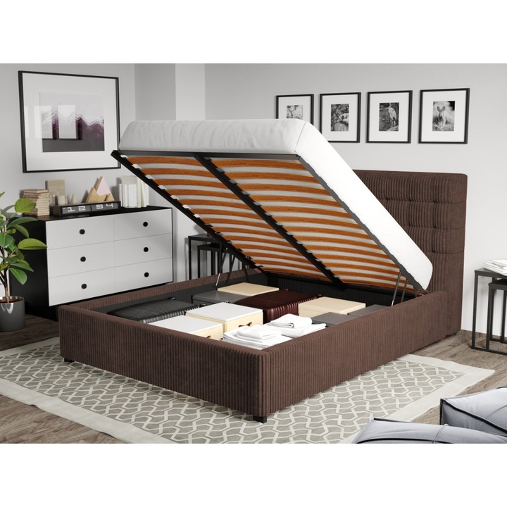 Pat Tapitat Rivo, Somiera Rabatabila si lada, 160x200, Maro/Poso 06