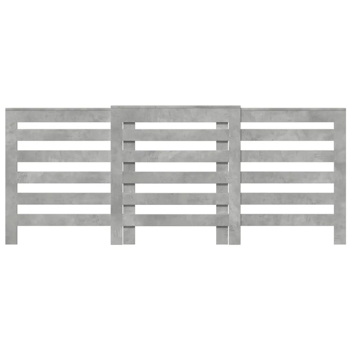Capac radiator, gri beton, 205x21,5x83,5 cm
