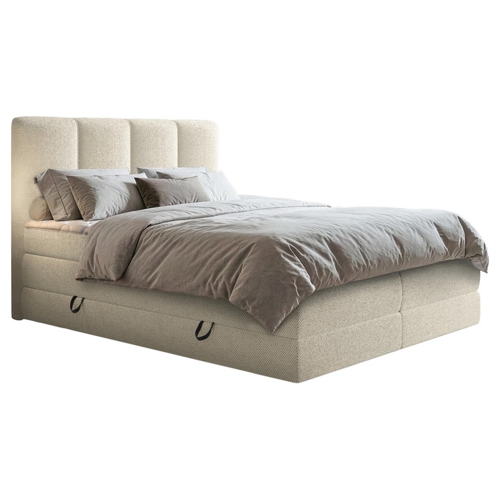 Pat boxspring Furalek 180x200, MIRJAN 24, crem, 117x211x190 cm