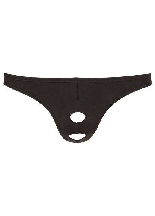 Svenjoyment férfi tanga, L-es méret, rugalmas, poliamid/spandex, fekete