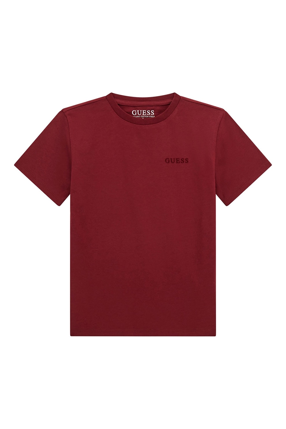 GUESS KIDS, Tricou din bumbac cu imprimeu logo contrastant, Rosu inchis, 166-175 CM