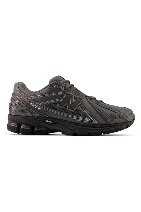New Balance, Pantofi sport cu garnituri din plasa 1906R, Gri antracit