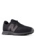 New Balance, Pantofi sport 327 material sintetic cu logo, Negru