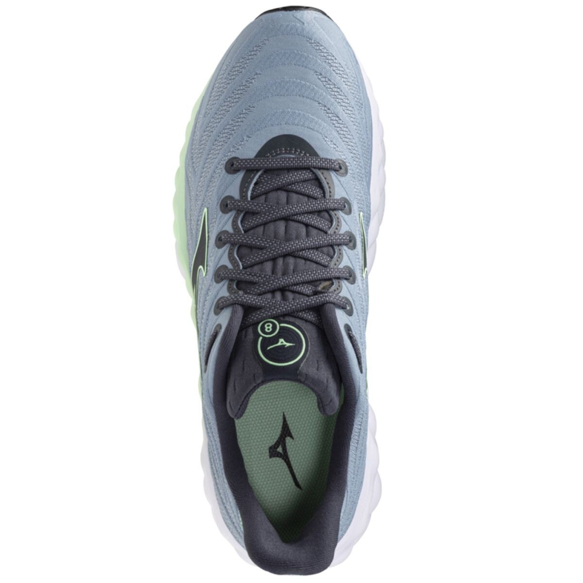 Pantofi alergare Mizuno Wave Sky 8 SS 2025 Gri/Verde Menta