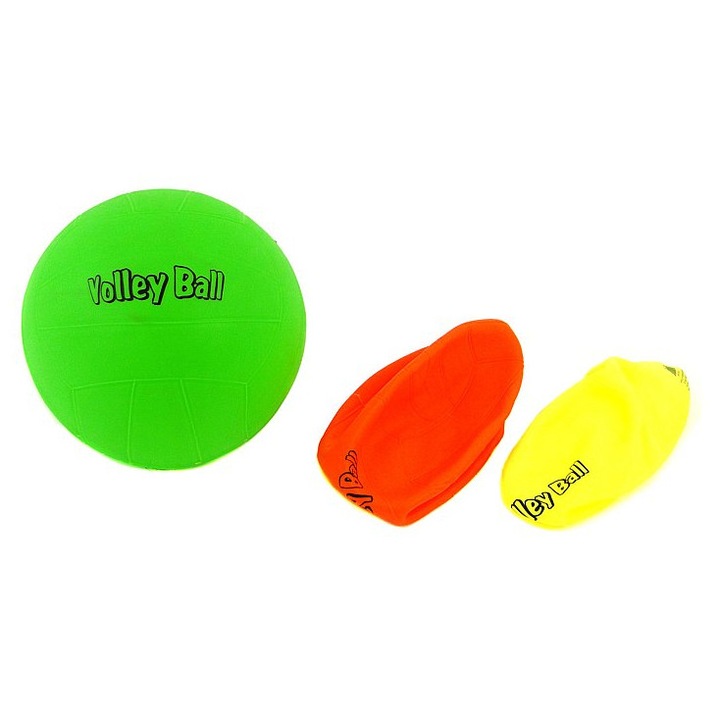 Minge de volei din cauciuc, Adar, rezistenta, confortabila, multicolor, 20cm