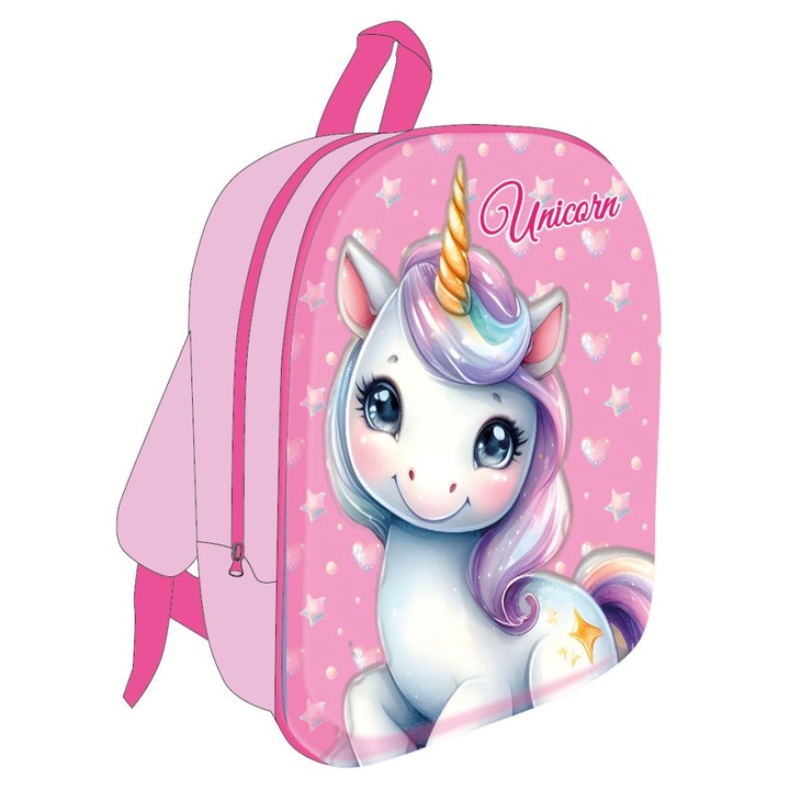 Rucsac Unicorn Star 3D, geanta 30 cm