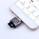 Fekete fém microSD-USB-C kártyaolvasó, Hordozható